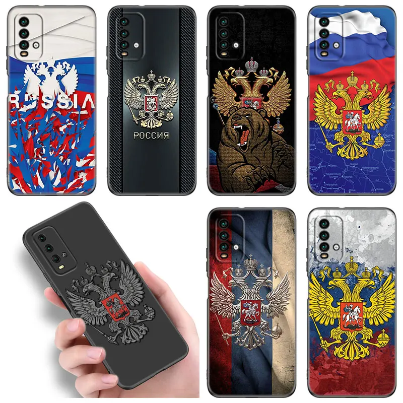 Российские флаги эмблема чехол для телефона Xiaomi Redmi 7A 8A 9A 9C 9i 10A 10C K20 K40 Note Mi 9T Pro A2 8 9