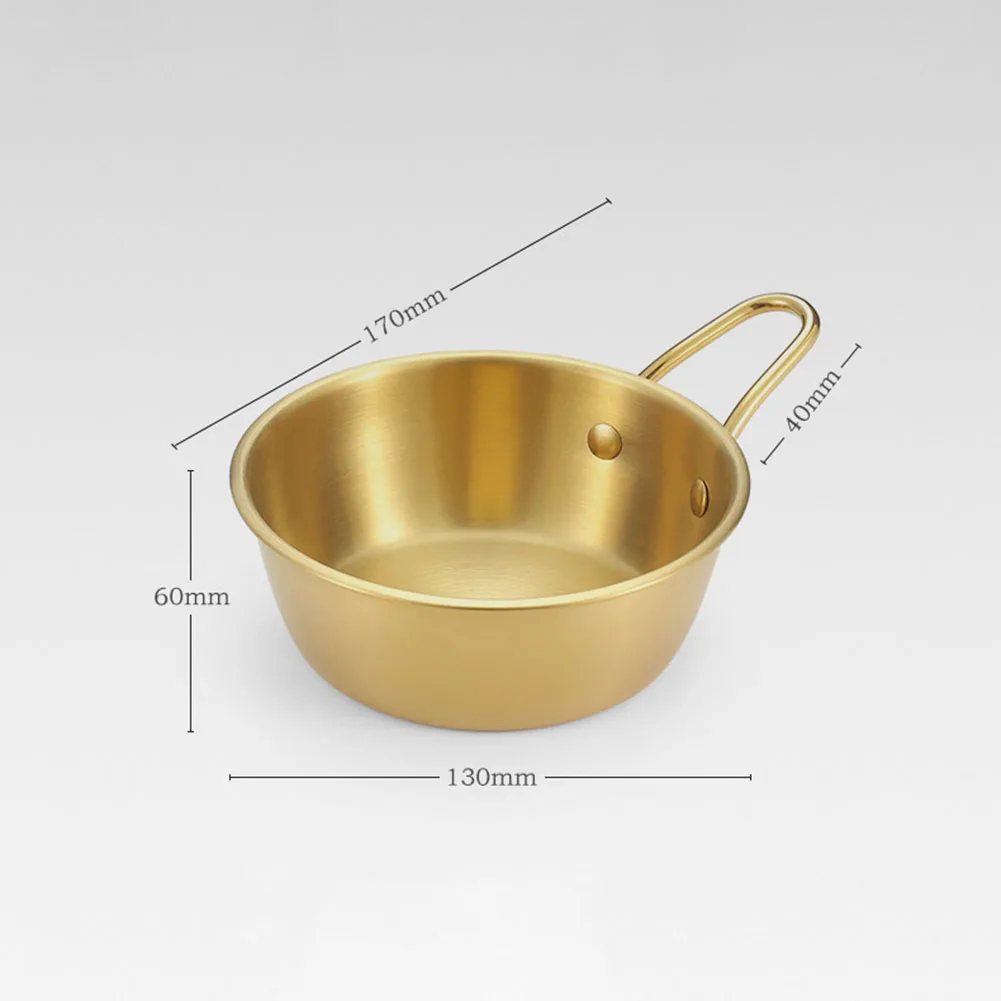 

Durable Bowl Cutlery 130x60mm 1pcs 380ML Camping Cooking Gold Hang Kitchen