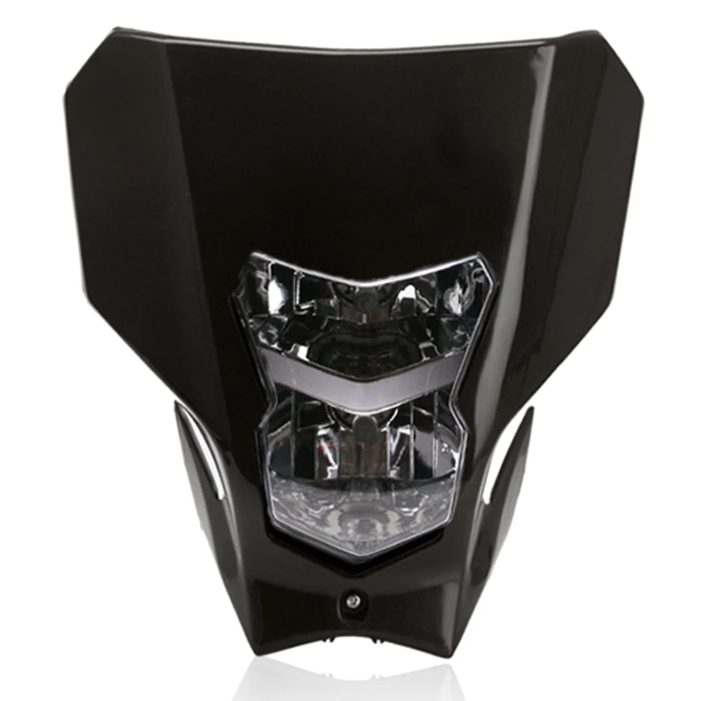

Мотоциклетная черная галогенная фара, лампа для лобового стекла, фара, обтекательная маска, дневные ходовые огни для Honda Crf450L 450XR 2019 -2020
