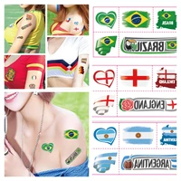 flag series world cup fan football games tattoo sticker flag brazil germany spain netherlands temporary lip face body sticker