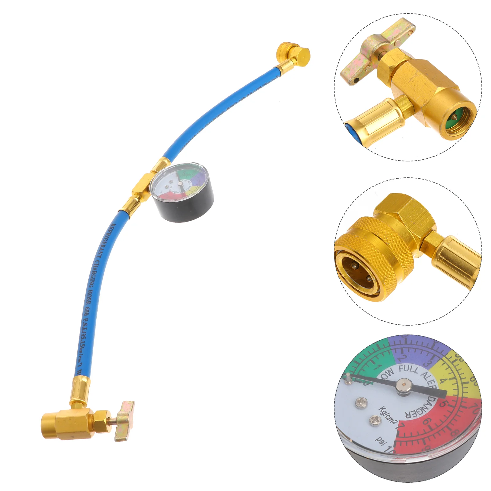 

Recharge Hose Kit Ac Refrigerant 134Agauge R134A Car Conditioning Air Charge Thread Charging 1 2 Adapter Equipment Line Repair