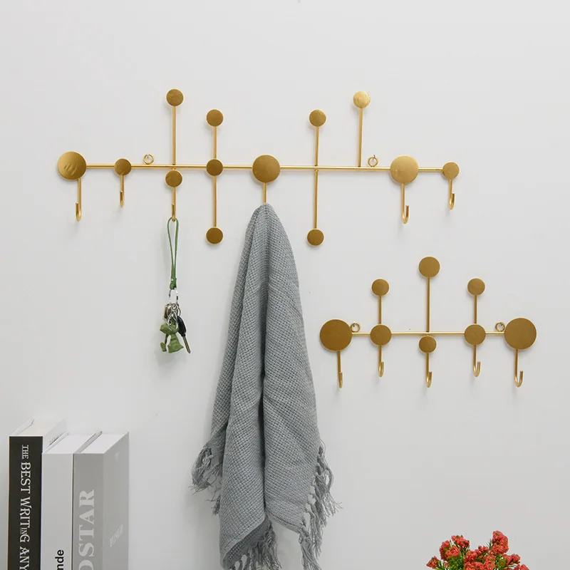 

Nordic Creative Hook Door Key Rack Porch Wall Hanging Storage Free Punch Decoration Fitting Room Wall Coat Rack