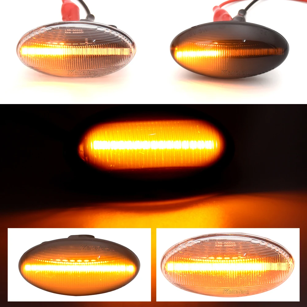 

LED Turn Signal Side Marker Light For Citroen C1 C2 C3 C5 C6 Jumpy Berlingo Dynamic For Peugeot 307 206 207 407 107 607 Expert