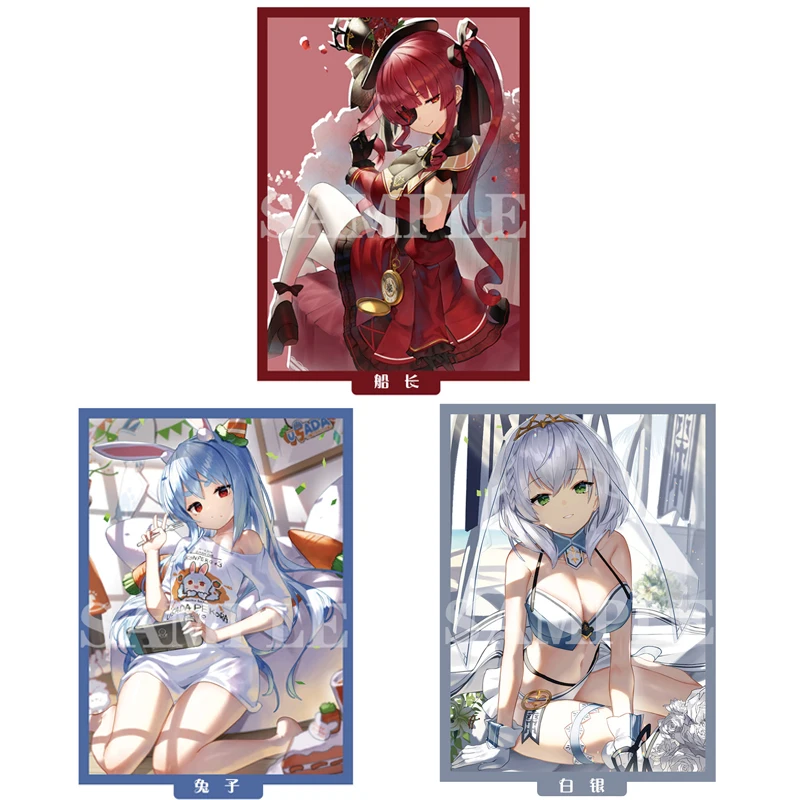 

60 шт./компл. оригинальный Hololive Shirogane Noel Houshou Marine Usada Beijing Ora Kawaii Аниме игра коллекция защитный чехол для карт 67x92 мм