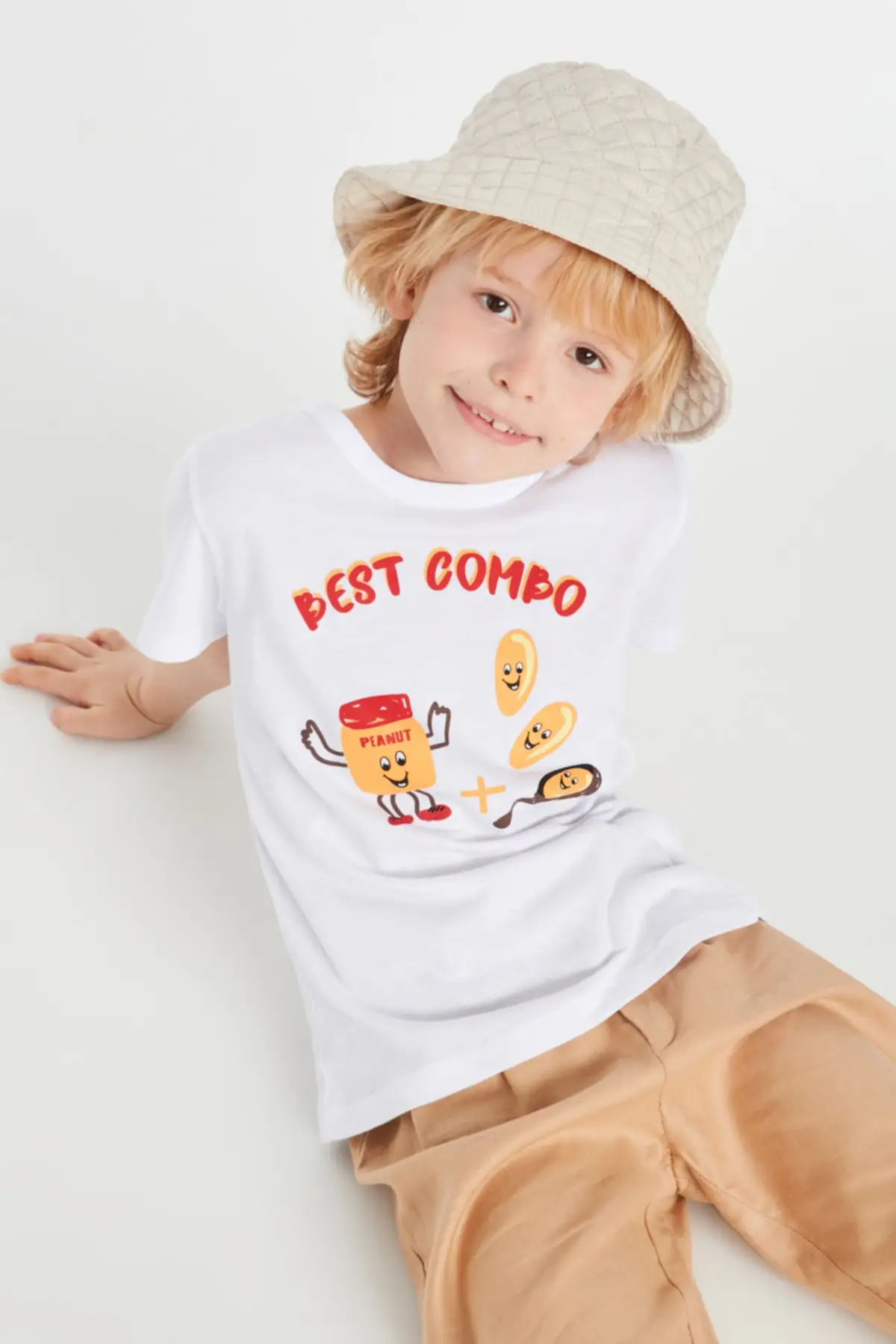 

Printed Male Child Knitted T-Shirt TKDSS22TS1689