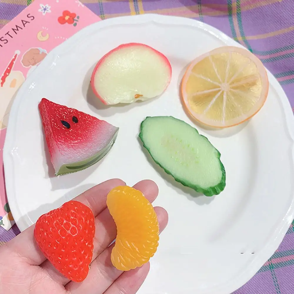 

Kids Girls Side Clips Food Ornament Simulation Fruit Hair Clips Duck Bill Clips Korean Style Hairpin Women Barrettes