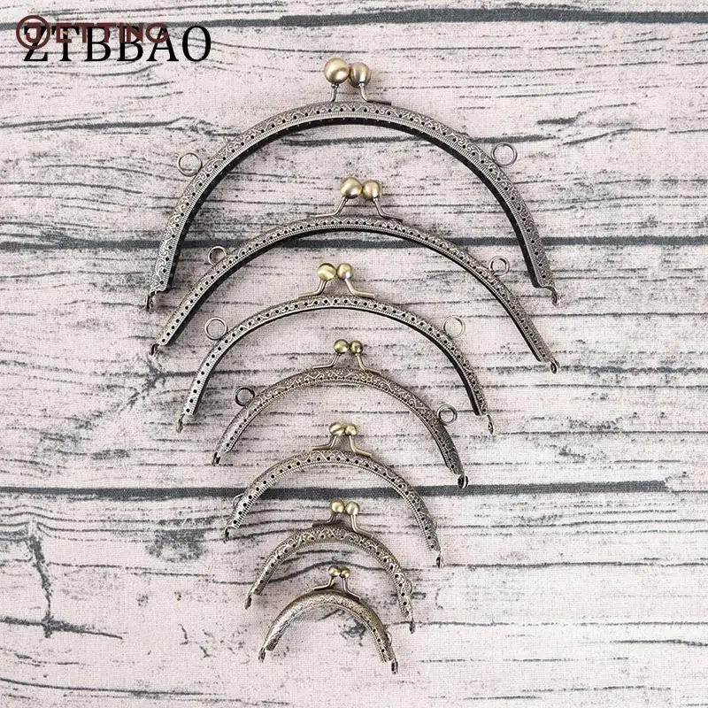 

1 шт., 7 размеров, изящный, сделай сам, античная латунь, металлический кошелек, рамка, кольцо, поцелуй, застежка, ручка для сумки, ремесло, сумка,...