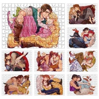 3005001000 pieces jigsaw puzzles disney princess and prince hug illustration toys kids adults decompression puzzles diy gift