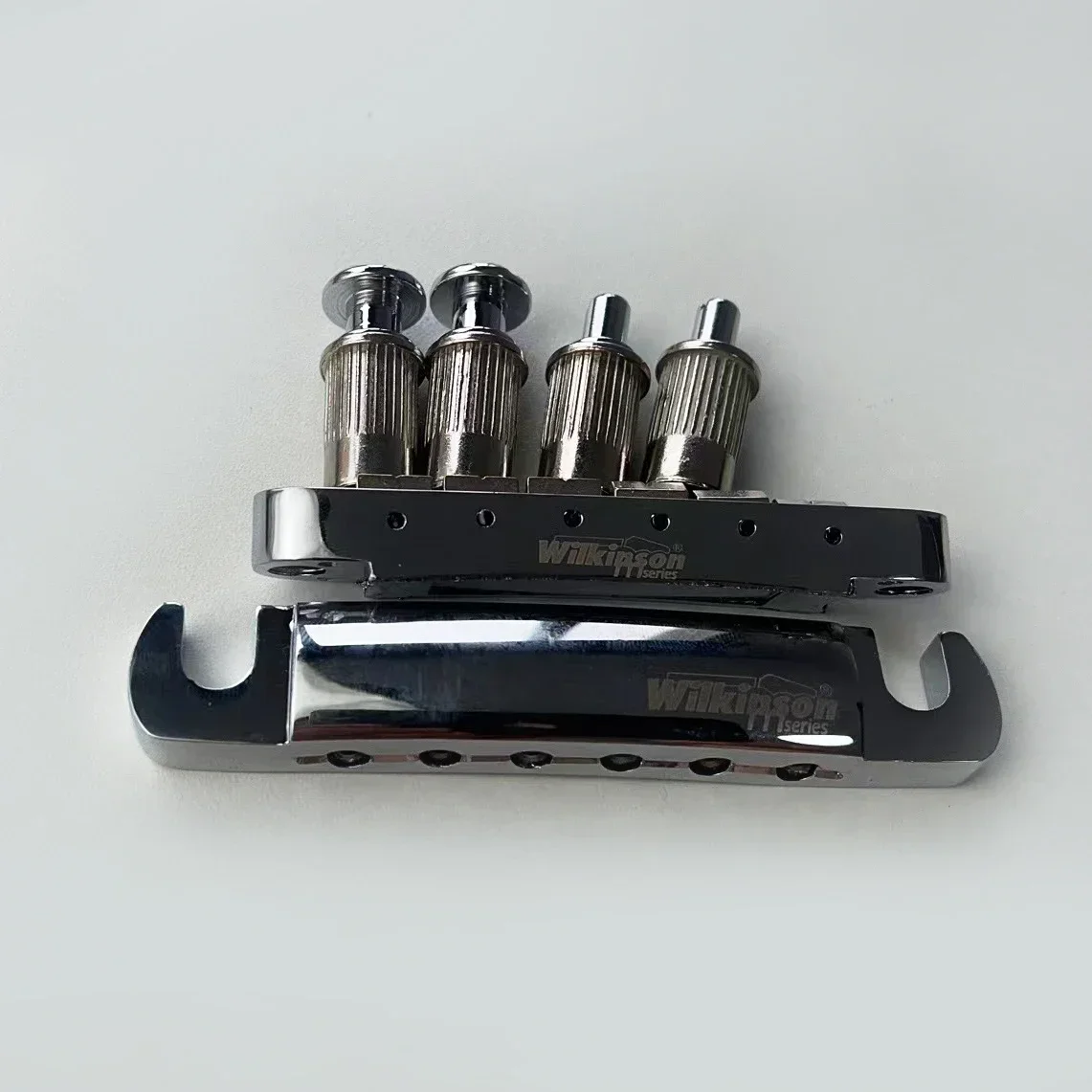 Электрогитара Wilkinson SG LP с фиксированным бриджем Pull String Plate Code Silver