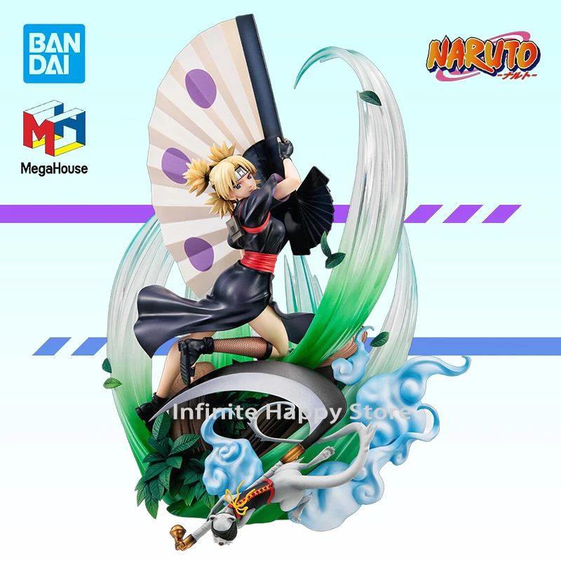 Оригинальная Подлинная искусственная Bandai Mega House Naruto Gals DX кавайная Аниме Фигурка
