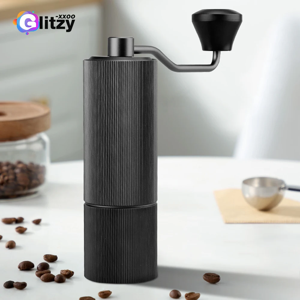 

Aluminium Portable Grinder Manual Coffee Bean Grinders Stainless Steel Burr Mill Espresso Hand Crank Kitchen Cafe Accessorios