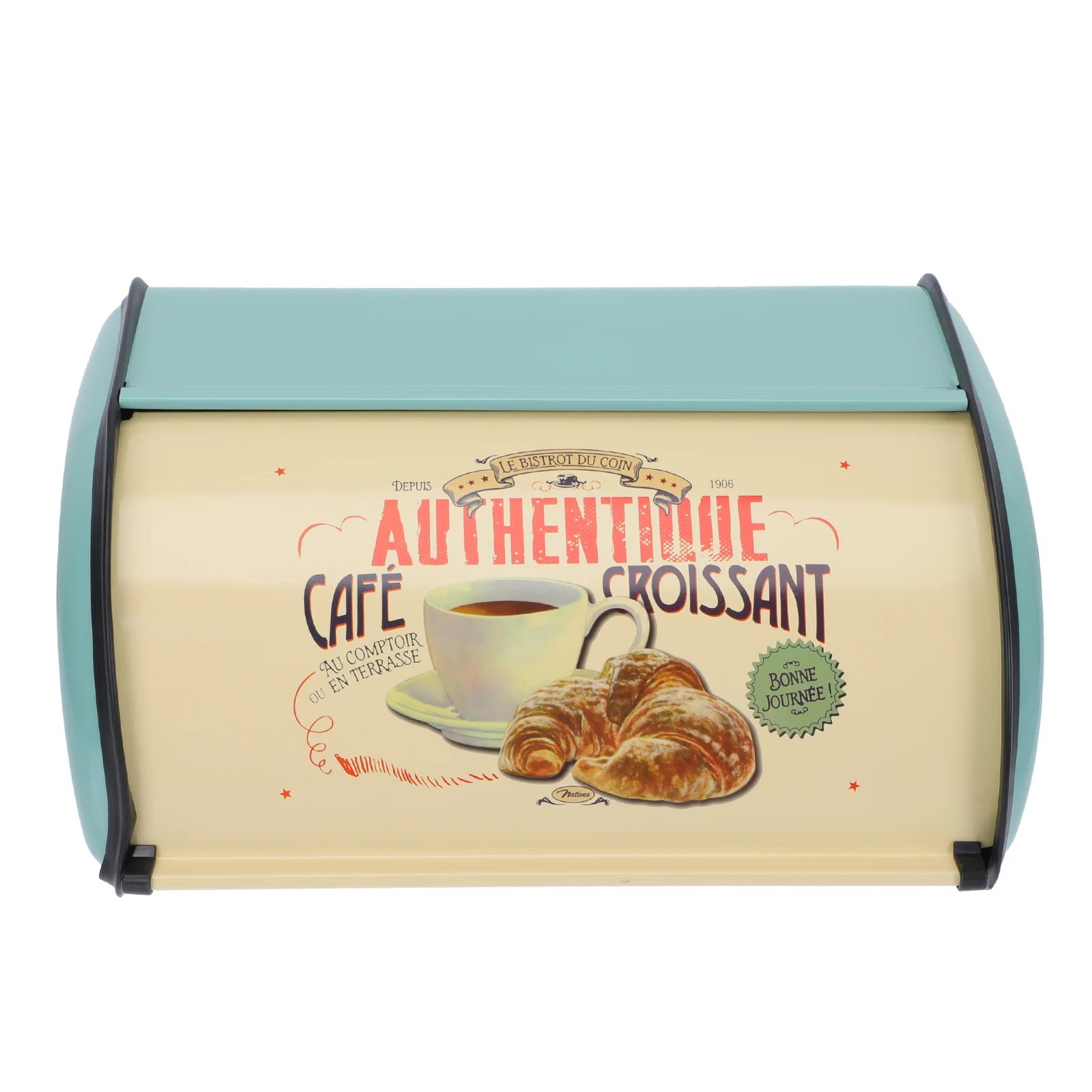 

Bread Box Bread Storage Bin Roll Top Metal Vintage Container Bread Holder Kitchen Storage Boxes Countertop Keeper