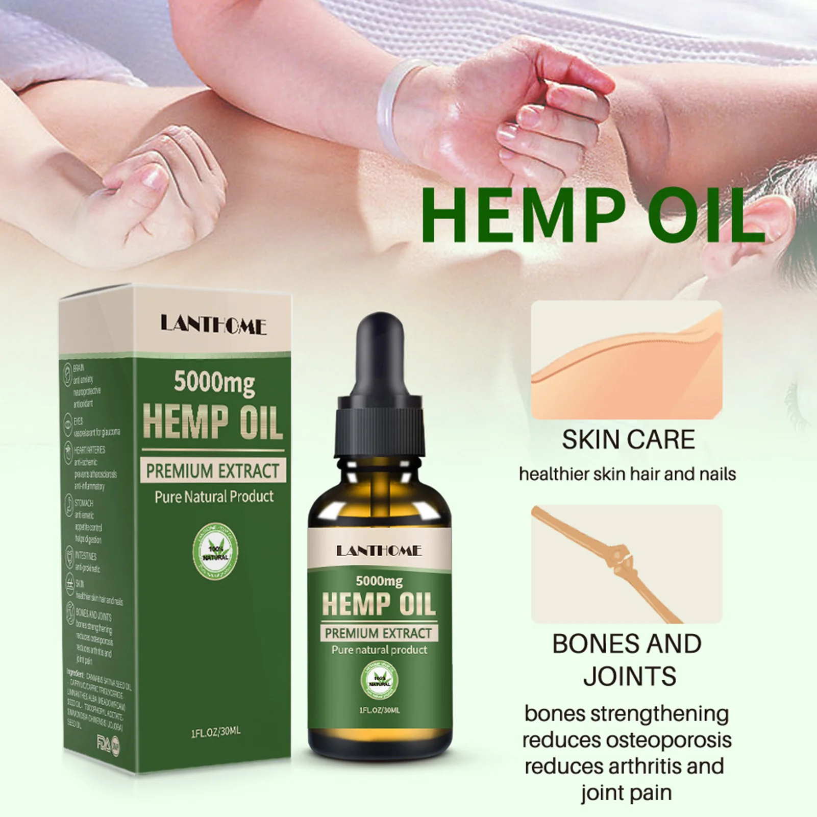 

Cannabis Essential Oil Effective Quality Extraction Essential Oil for Anti-Anxiety Better Sleep and Pains Relief