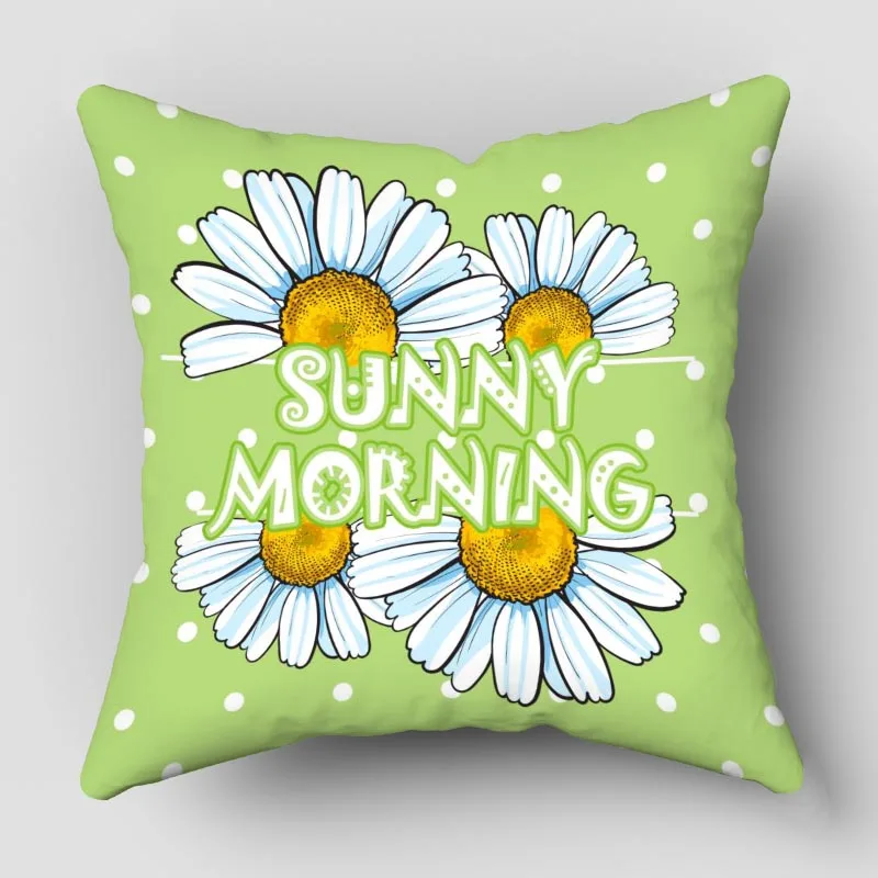 

Декоративная подушка в виде цветка улыбки и маргаритки, 40x40,45x45 см
