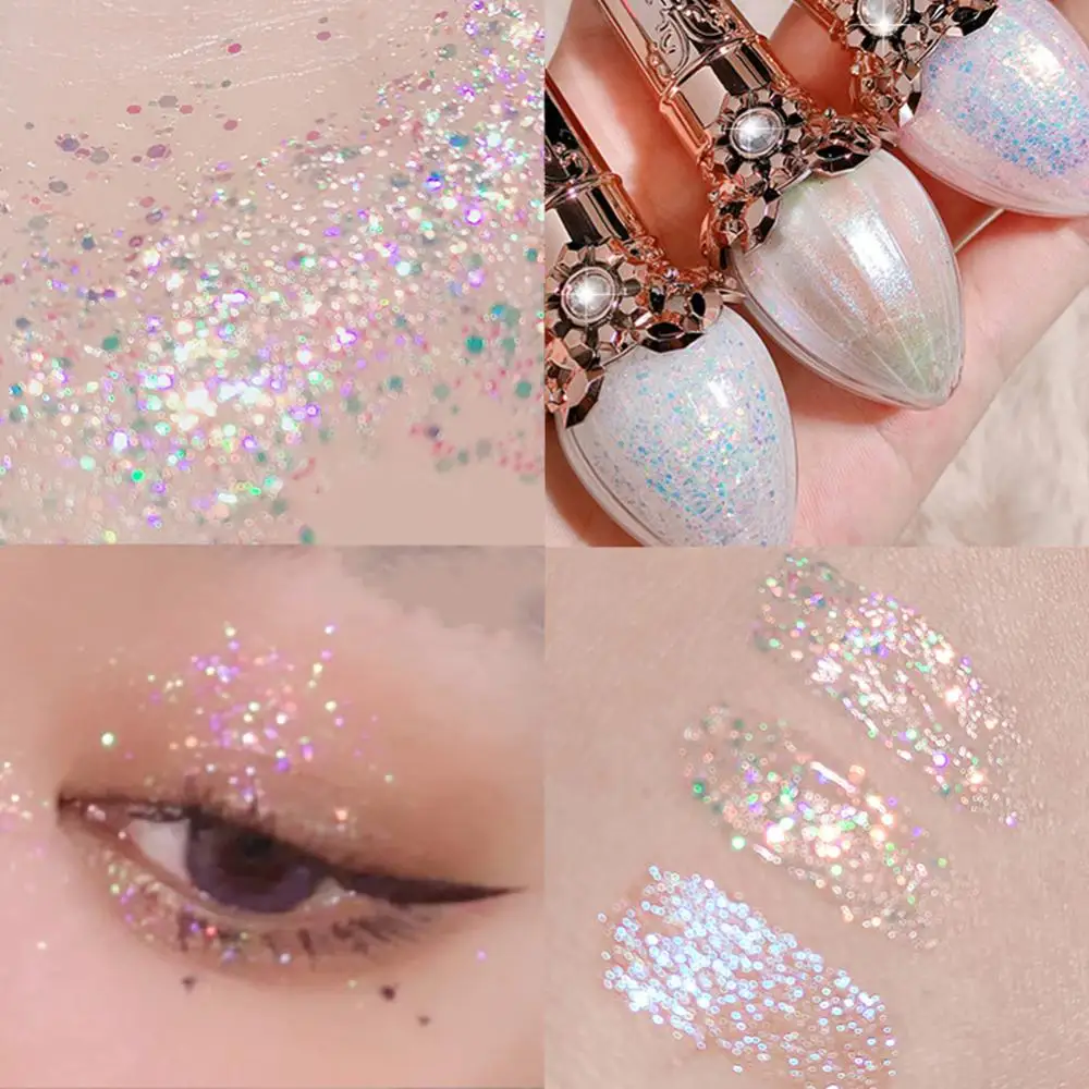 Eye Shadow Pearlescent Diamond Eye Shadow Liquid 5-color Sequins MakeUp Smooth Mini Fine Brush Eyeliner Shine And Head 2 Eye Shadow Pearlescent Diamond Eye Shadow Liquid 5-color Sequins MakeUp Smooth Mini Fine Brush Eyeliner Shine And Head 2