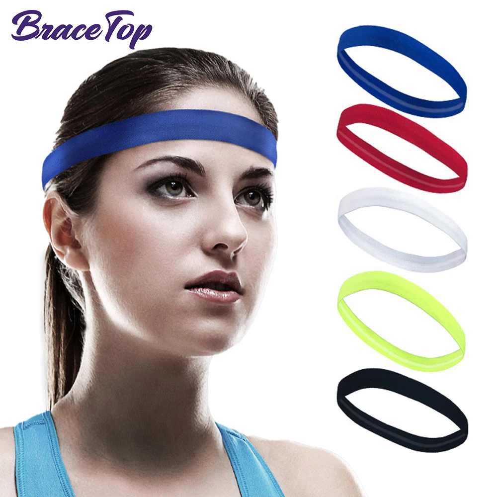 Sports Headband Yoga Hair Bands Non-slip Running Fitness Elastic Sweatband Football Hair Accessories Women Men