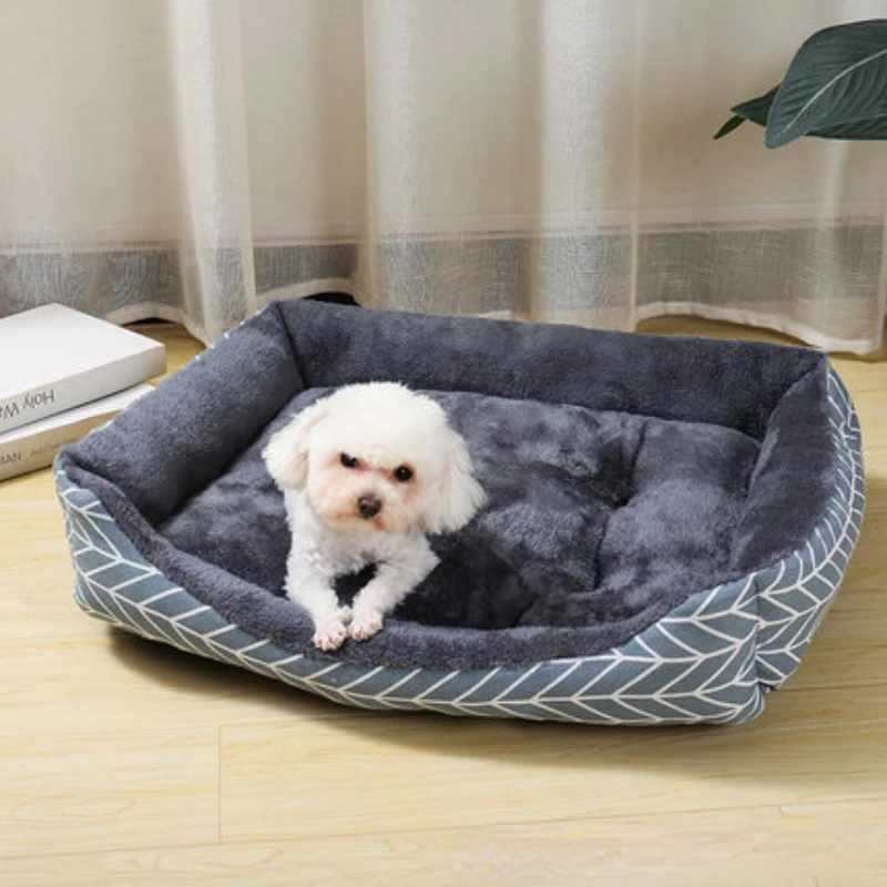 

Pet Cat Bed Cushion Super Soft Long Plush Pet Cat Mat For Dogs Nest Cushion Bed Winter Warm Pets Sofa Dog Kennel Pet Beds