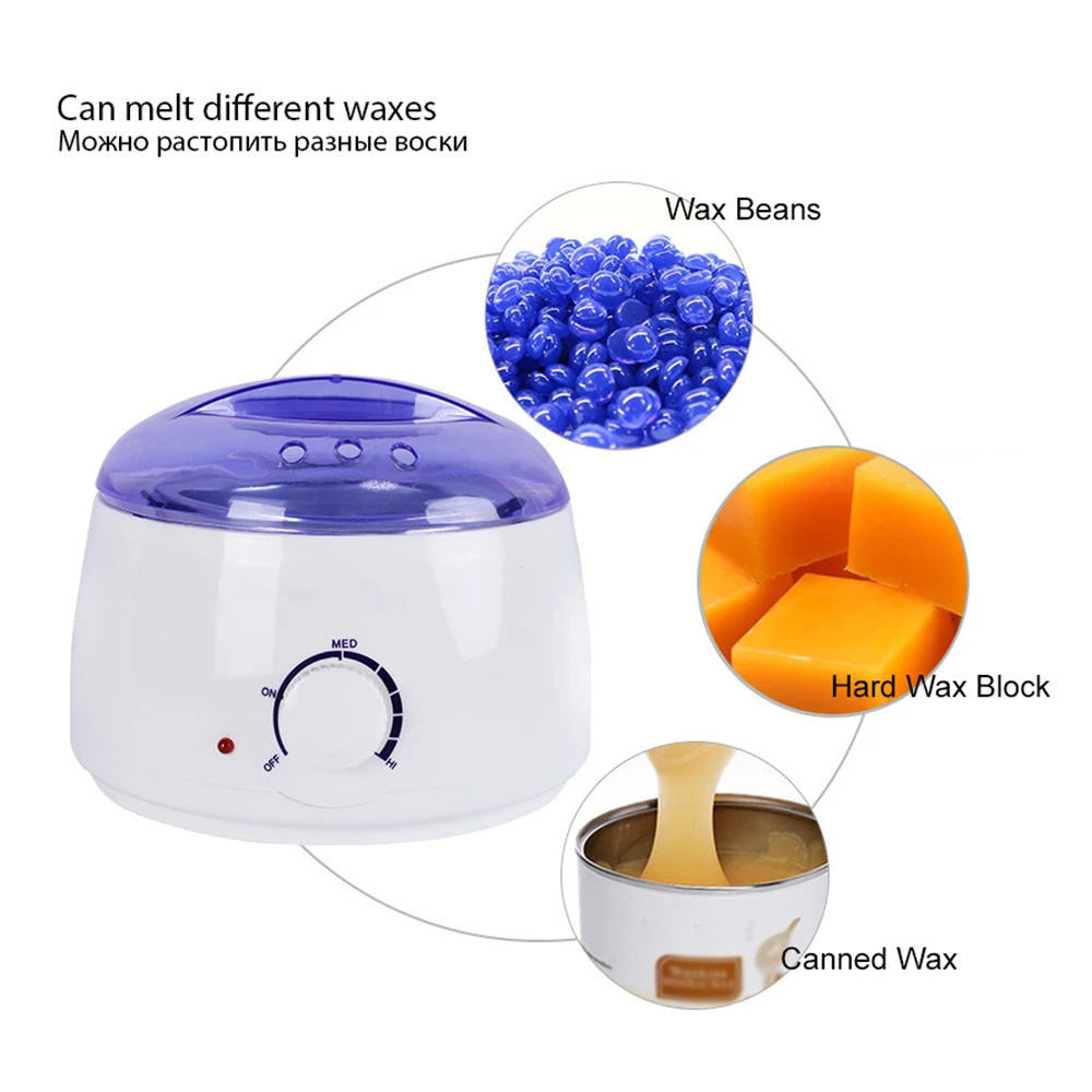 Hair Removal Wax Machine Heater Wax Beans Wood Stickers Paper Free Hair Removing Heating Machine Kit Wax Melter for Whole Body enlarge