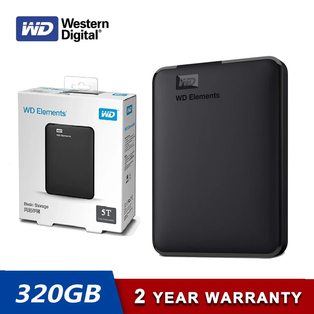 Портативный внешний жесткий диск Western Digital OEM Element WD 320 ГБ 500 Гб 1 ТБ 2 HDD USB 3 0
