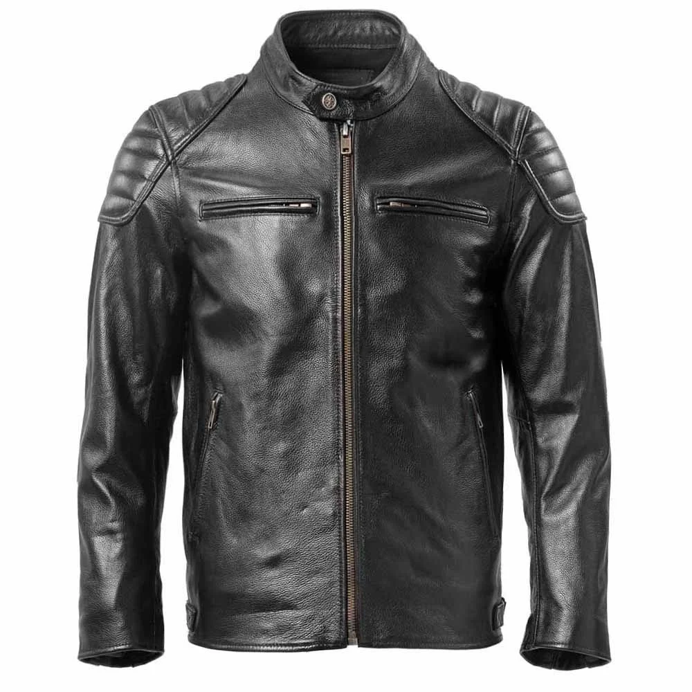 

Мужская мотоциклетная куртка из 100% натуральной воловьей кожи, приталенная куртка из натуральной кожи, байкерское пальто для осени, M357