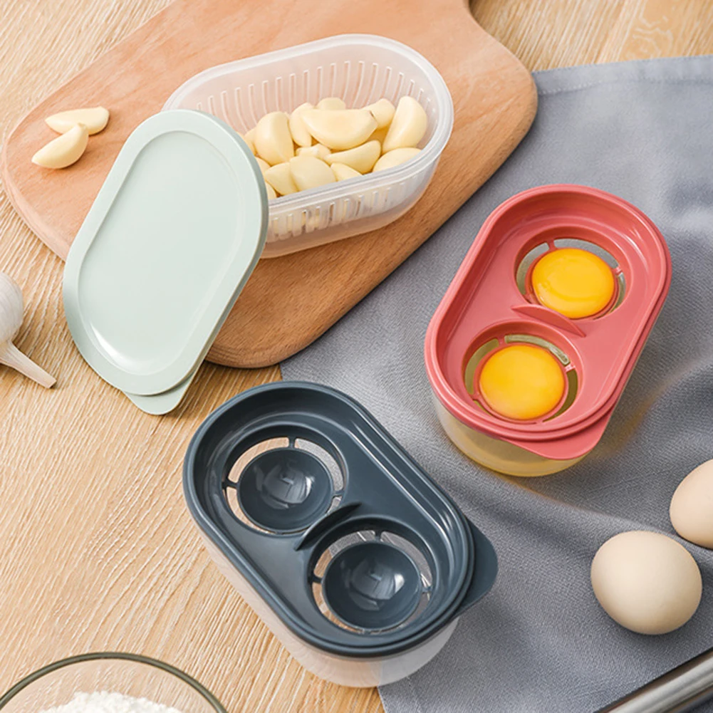

Egg White Yolk Separator with Storage Box Kitchen Filtered Egg Cooking Gadget Kitchen Gadget Cooking Baking Tool