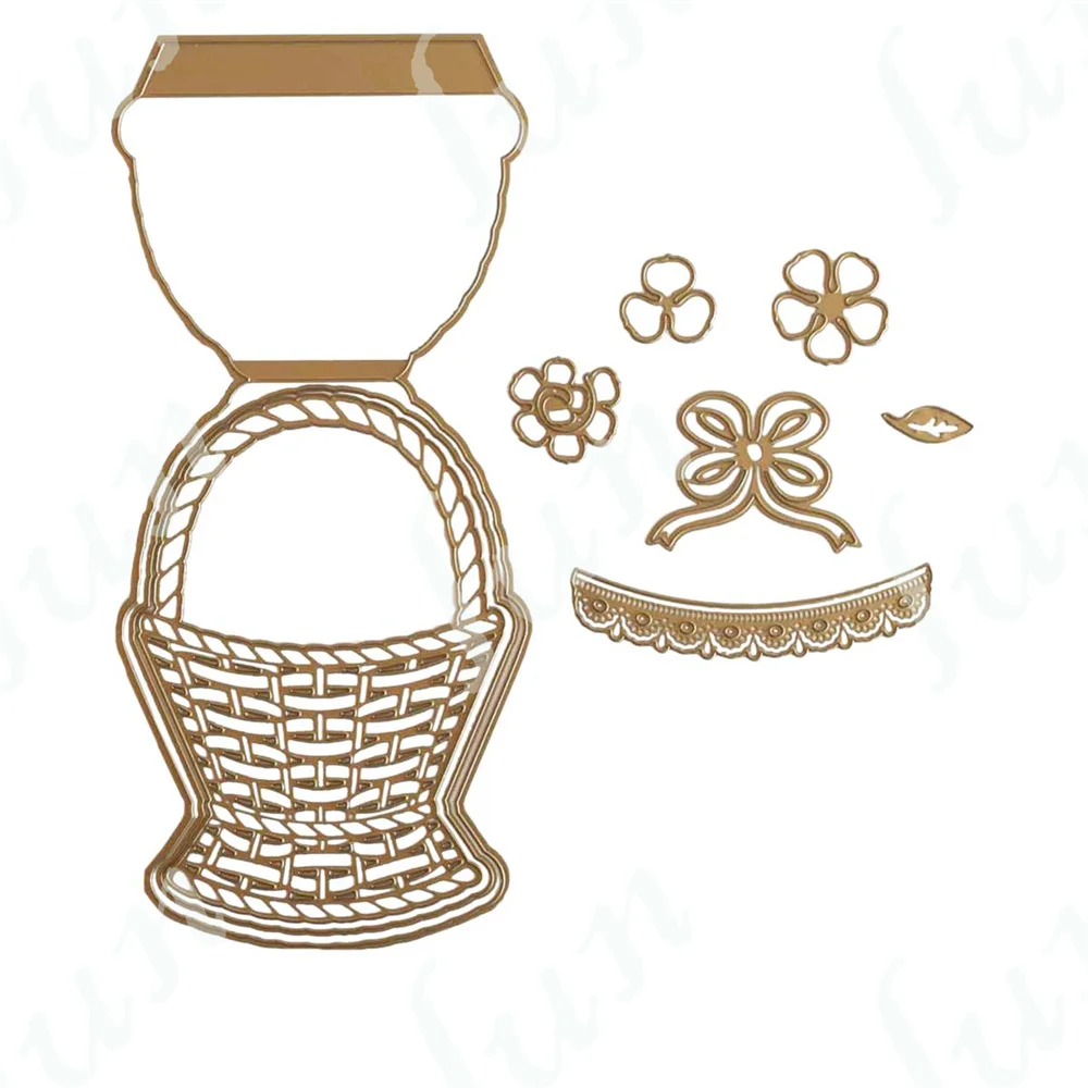 

Newest Basket Easel Card Die Set Metal Cutting Dies Diy Scrapbooking Cut Stencils Maker Photo Album Template Handmade Decoration