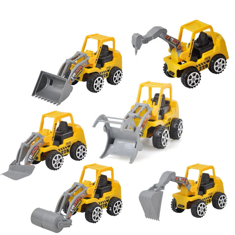 

1PC Kids Mini Engineering Car Mini Car Toys Diecast Vehicle Construction Bulldozer Excavator Engineering Vehicle Kit