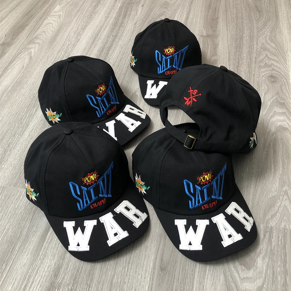 

Kanye666 SAINT MICHAEL Streetwear Vintage Best Quality Embroidery LOGO Shade Fashion Baseball Cap Luxury Hats For Men Unisex