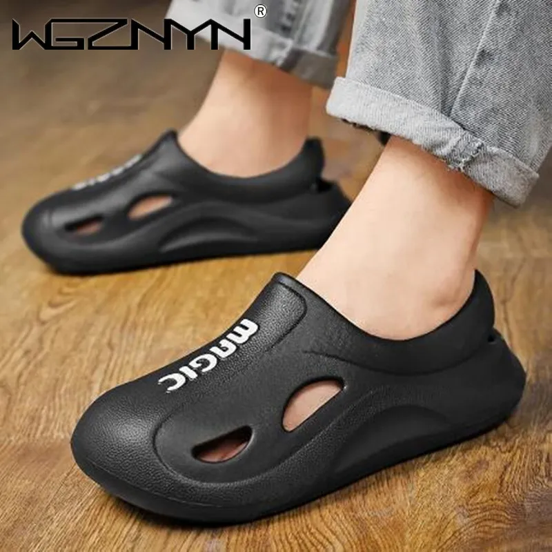 

Unisex Sandals for Men Eva Non-slip Comfortable Summer Beach Sandals Thick Sole Cloud Men's Sneakers 2023 High Street Fashion