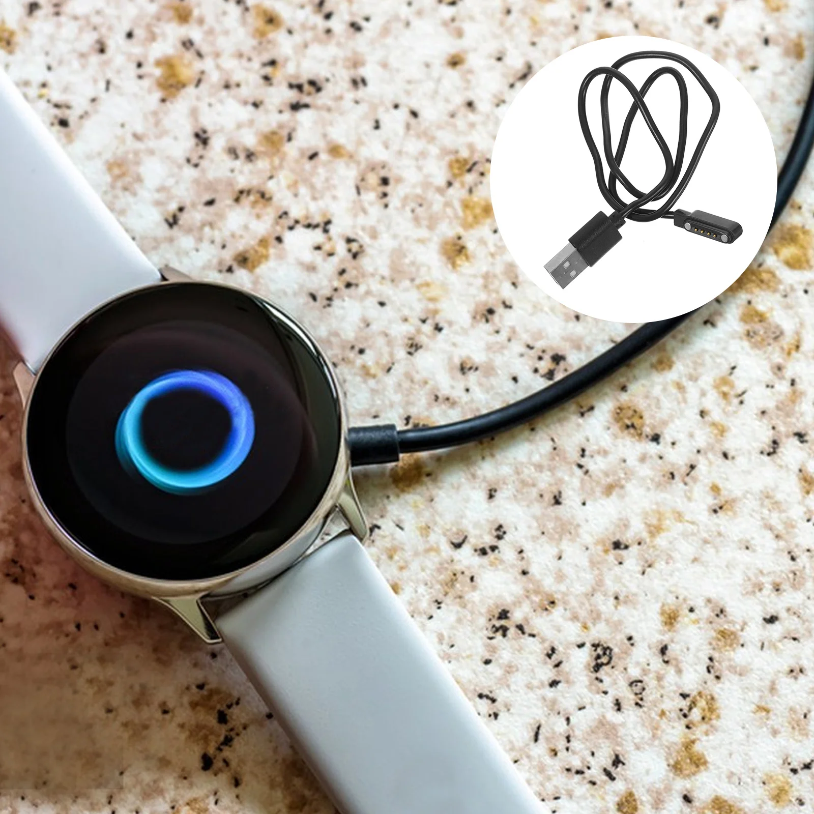 

Smartwatch Cord Charging USB Cable Magnet Dc Magnetic 4 Pin Universal Wire