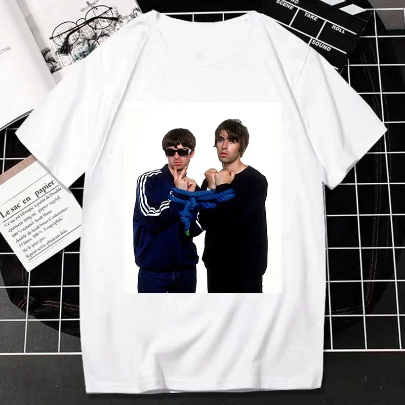 Футболка OAS Liam Gallagher and Noel футболка большого размера с туром воссоединения 2024