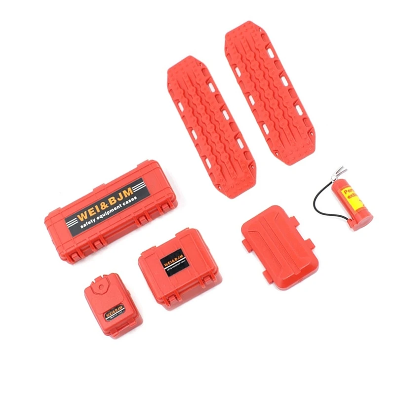 

Мини-контейнер для хранения, Песочная лестница, огнетушитель, аксессуары для украшения 1/18 1/24 RC Crawler Car Axial SCX24 FCX24