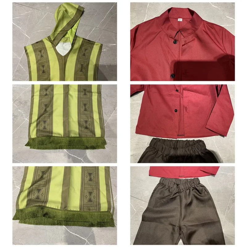 203 костюм для отца мамы и ребенка enmas Хэллоуин детей девочек Auilt косплей Бруно