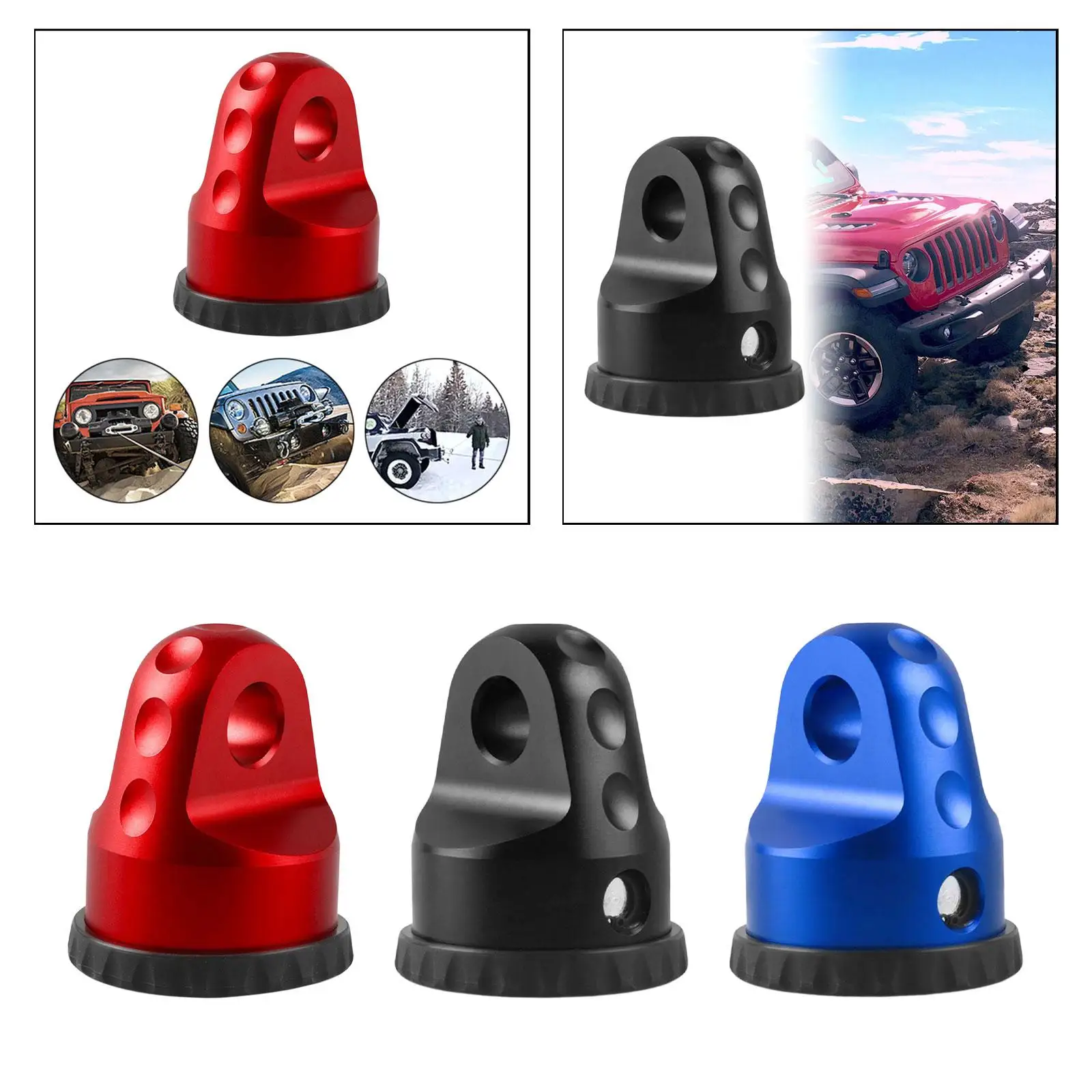 Скоба лебедки алюминиевый крюк держатель скобы для Jeep Wrangler ATV UTV SUV заменяет