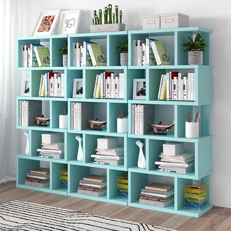 

Bookshelf free combination bookcase study storage sundries rack מתקן לעיתונים display cabinet shelve أرفف كتب ladder shelf