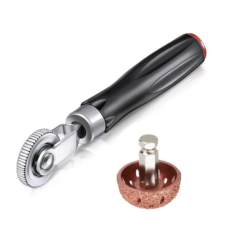 2 Pcs Tire Repair Patch Tools Kit Tire Patch Roller With Tire Wheel Repair Grinding Head Buffing Wheel For Air Tire Buffer