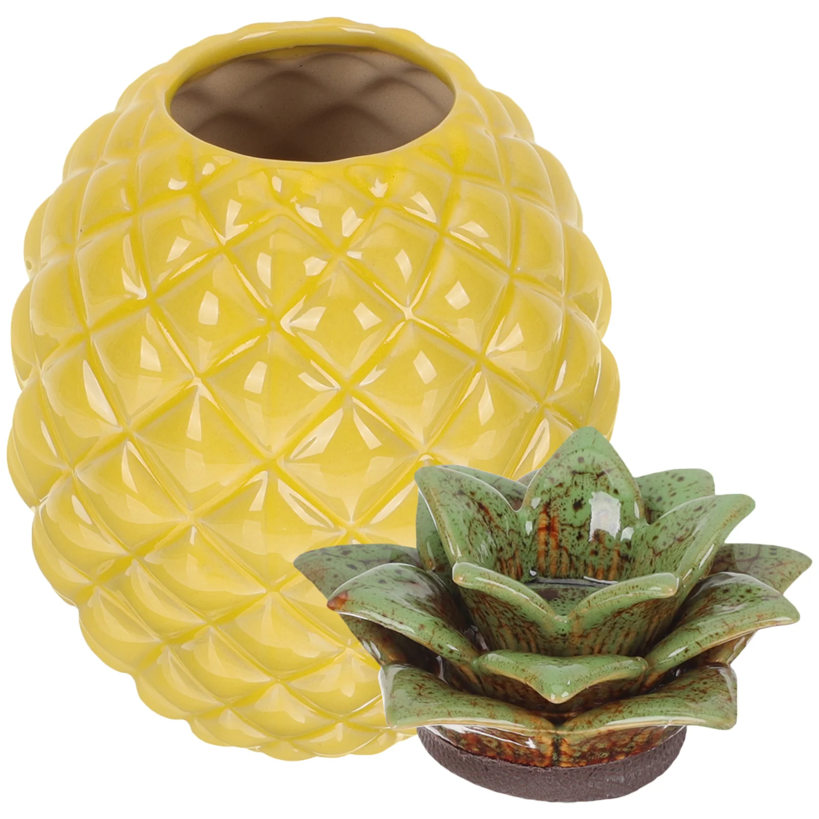 

Containers Lids Pineapple Cookie Jar Gift Candy Sealed Canisters Loose Tea Storage Box Caddy