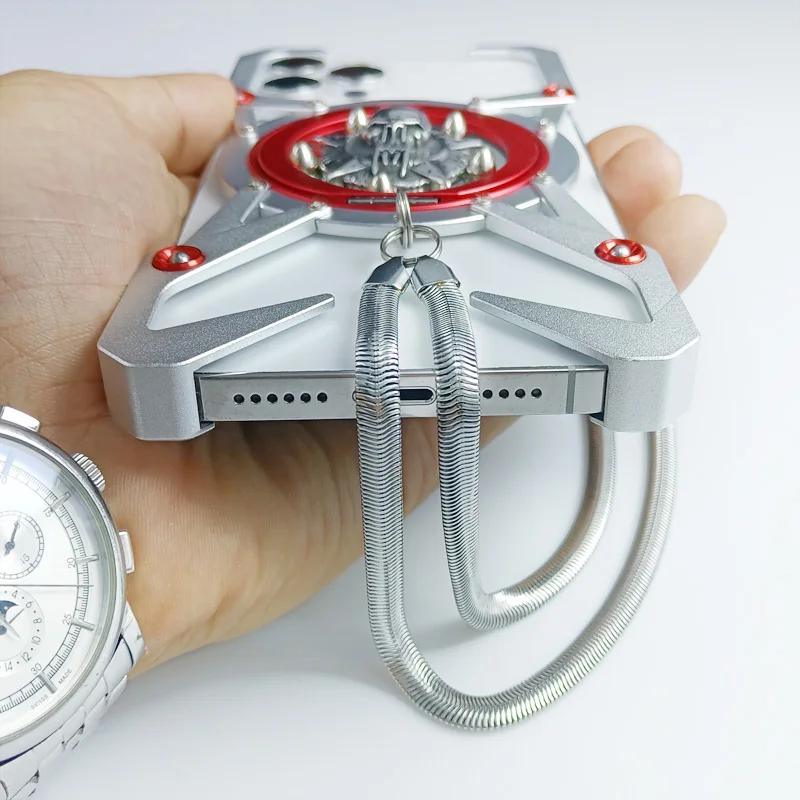 Задняя крышка из алюминиевого сплава для iphone 15 Pro Max Plus защита от падения Magsafe