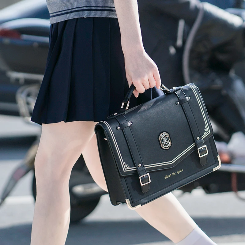 

Оригинальная Униформа Jk, винтажная сумка на плечо в стиле Харадзюку, модный студенческий рюкзак, сумка-мессенджер, японская школьная сумка из ПУ