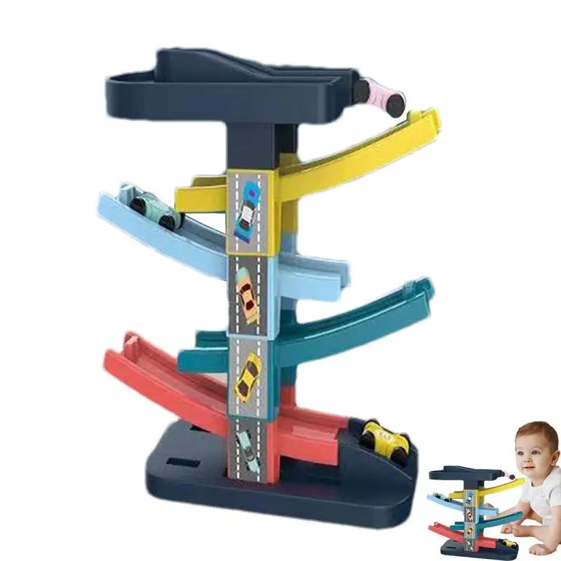 

Car Ramp Toys Eco-friendly And Safe Car Ramp With Parking Lot Durable Slide Track Toy For Boys And Girls Over 5 Years Old
