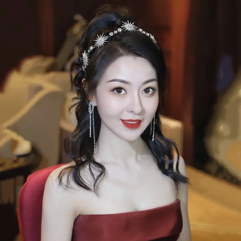 Женский свадебный ободок с кристаллами винтажный аксессуар для волос в