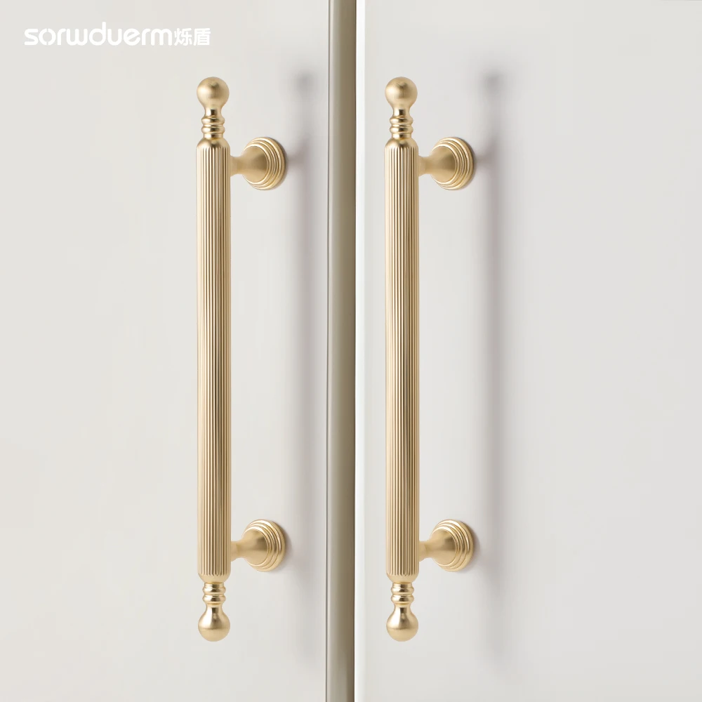 

Luxury Gold Pull Handle Kitchen Bedroom Wardrobe Drawer Cupboard Cabinet Handle