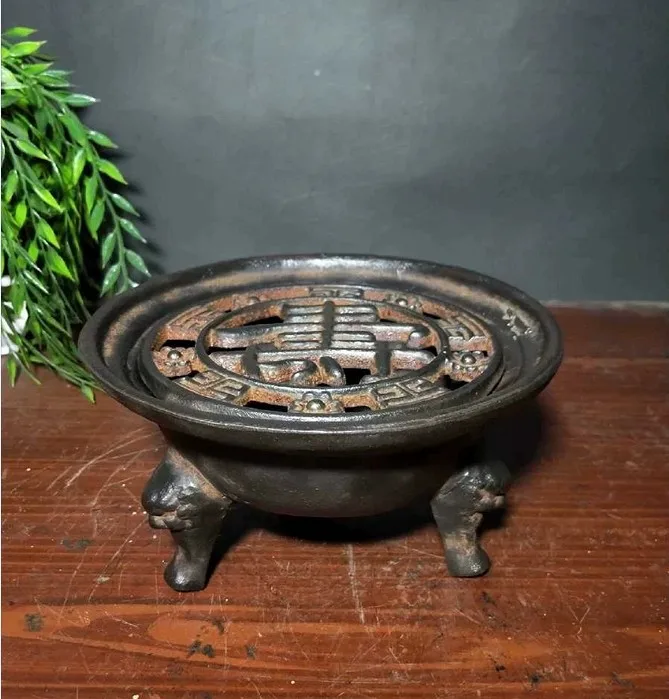 Чугунная гриль для барбекю на углях плитка приготовления чая вина с подогревом