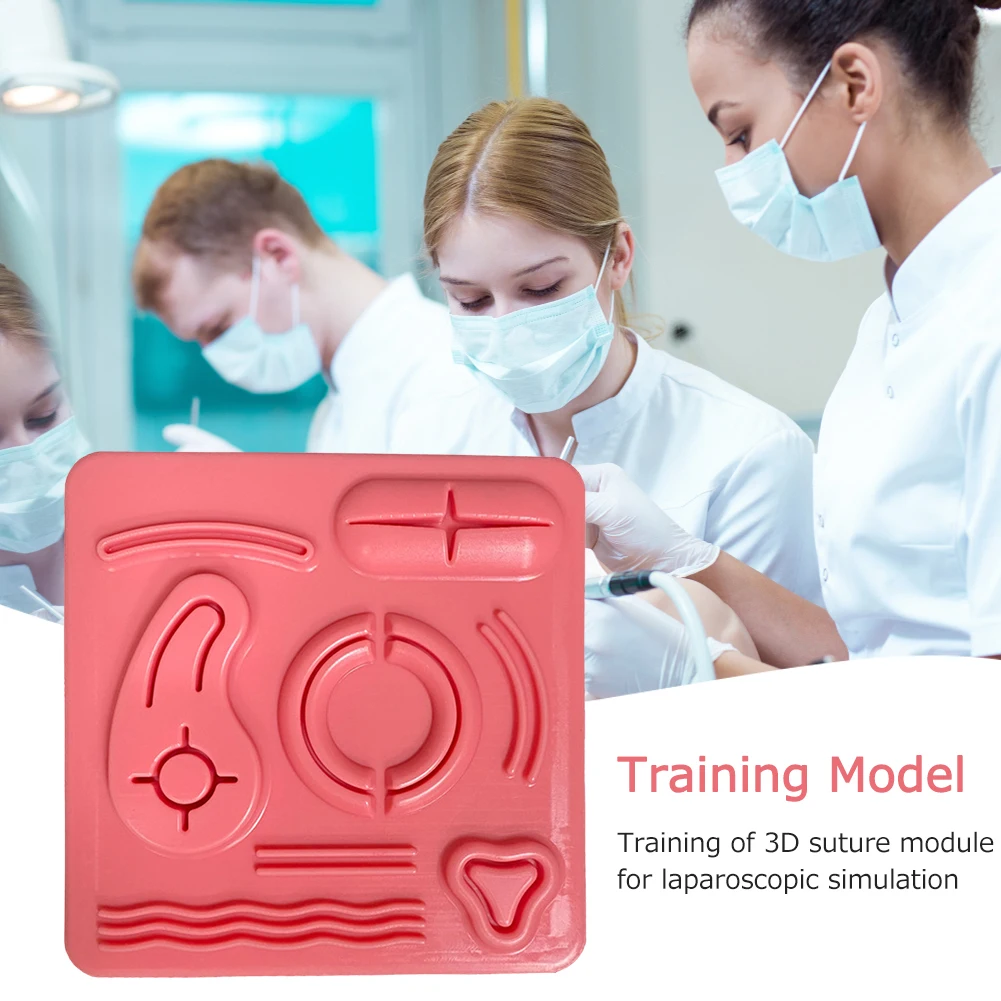 

Силиконовый лапароскопический имитационный шовный модуль имитация кожи шовная модель с раной искусственная кожа фотопрезентация