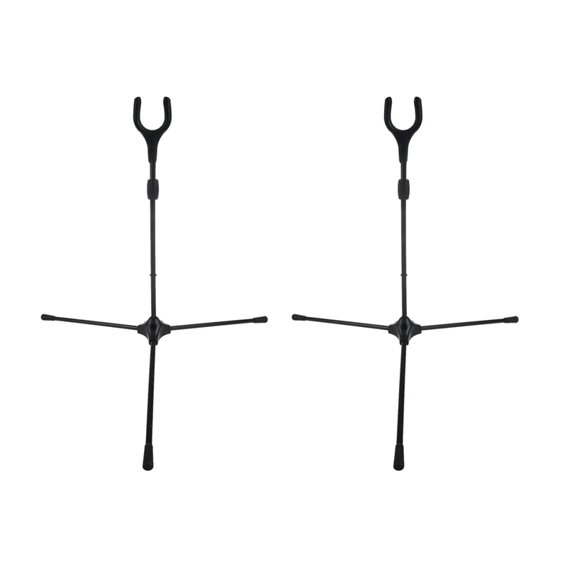 

2X Archery Bow Stand Recurve Bows Holder Recurve Bow Stander For Outdoor Archery