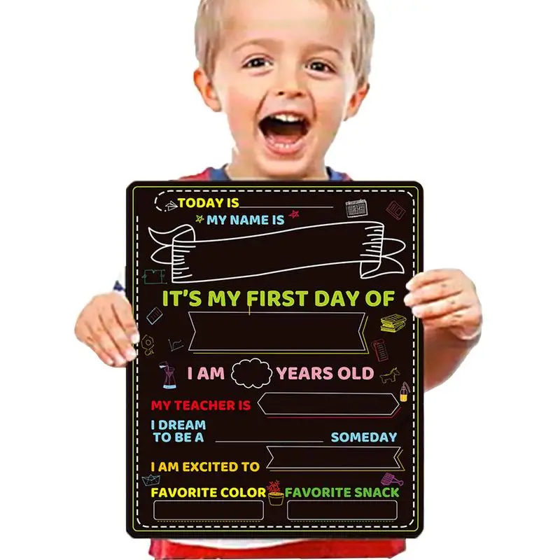 

First And Last Day Of School Chalkboard First And Last Day Of School Chalkboard Sign 10 X 12 Reusable Back To School Board