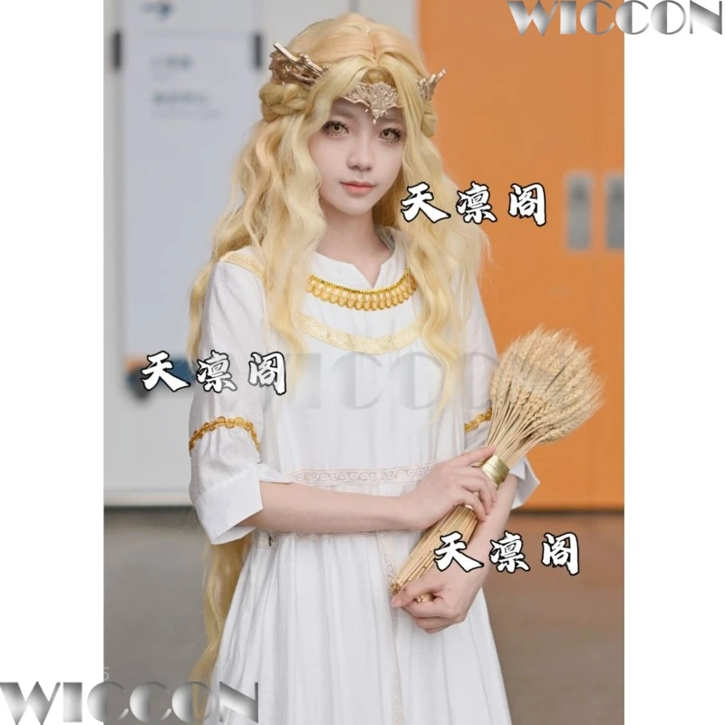 Miquella the Kind головной убор аниме игра Shadow Erdtree косплей костюм парик белое платье для