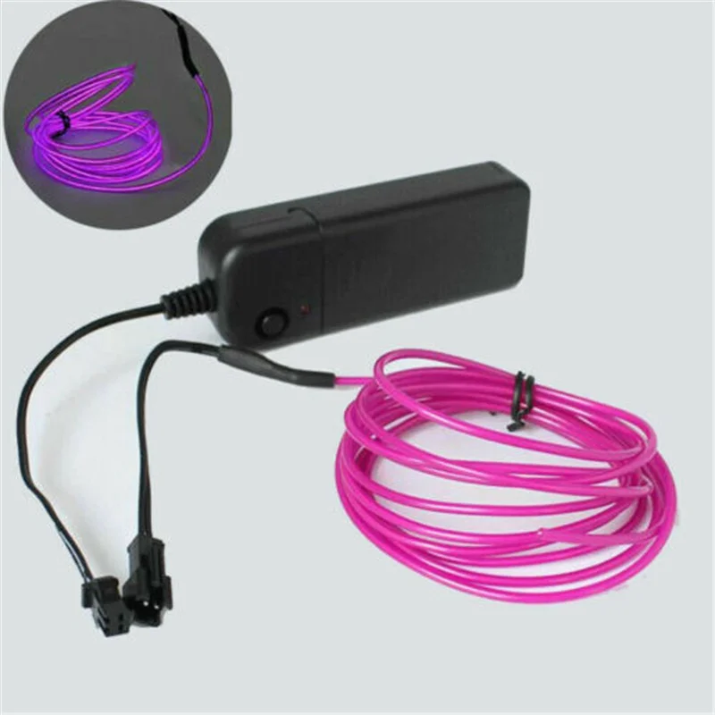 

Neon LED Lights Battery Operated Party Decor Glow EL Wire String Strip Rope Tube
