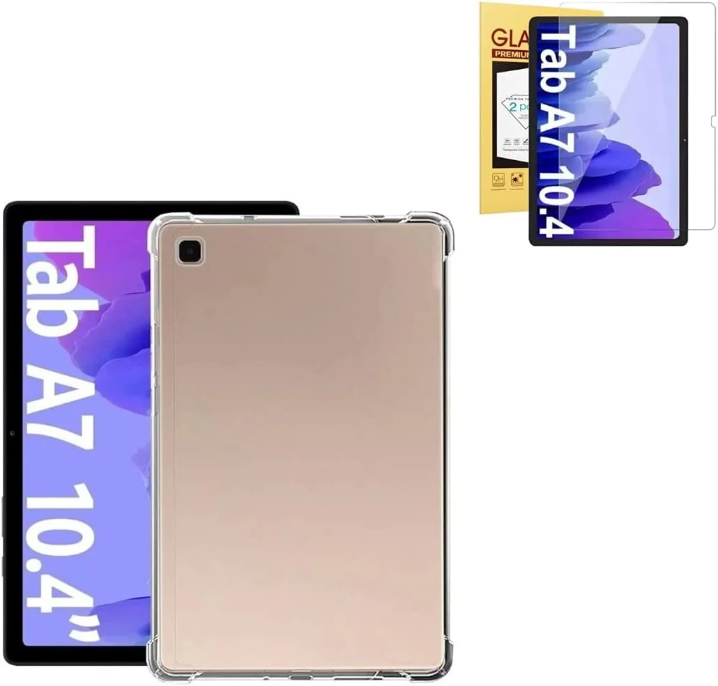 

NEW For Galaxy Tab A7 10.4 T500 T505 Tablet Case and 9H Glass Film