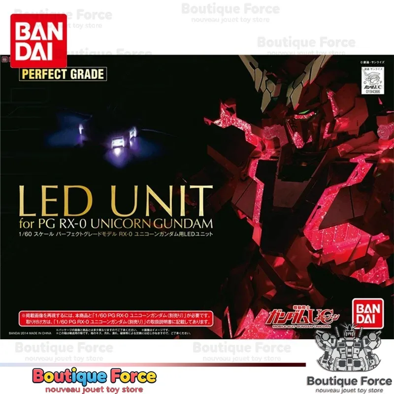 Фото Конструктор Bandai Gundam Unicorn Gundam Banshee PG 1/60: Модель-фигурка аниме с LED-подсветкой, оригинальный набор для сборки экшн-фигурки №1
